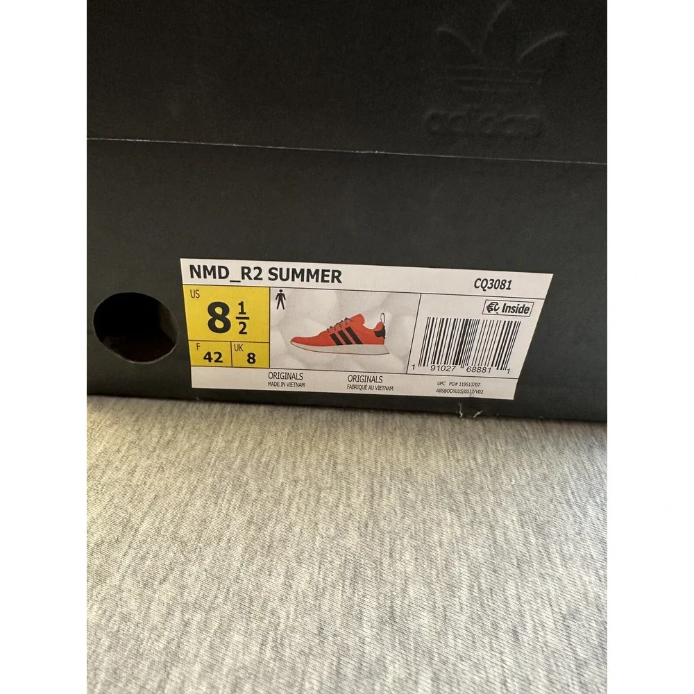 Adidas Mens NMD R2 Sneaker Size 8.5 Summer Spice‎ Orange Running Active Gym